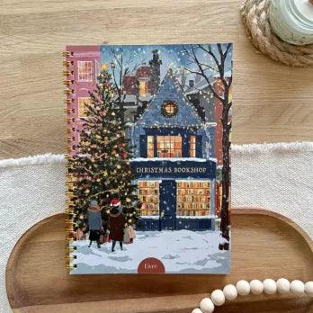 Poznámkový blok "Christmas Bookshop"