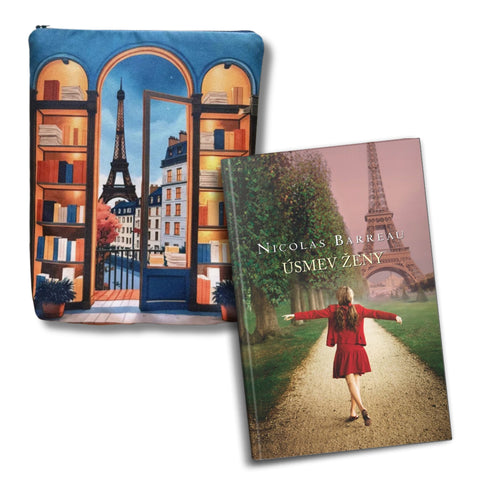 SPOLU! - Úsmev ženy + Obal na knihu XXL na zips "Paris"